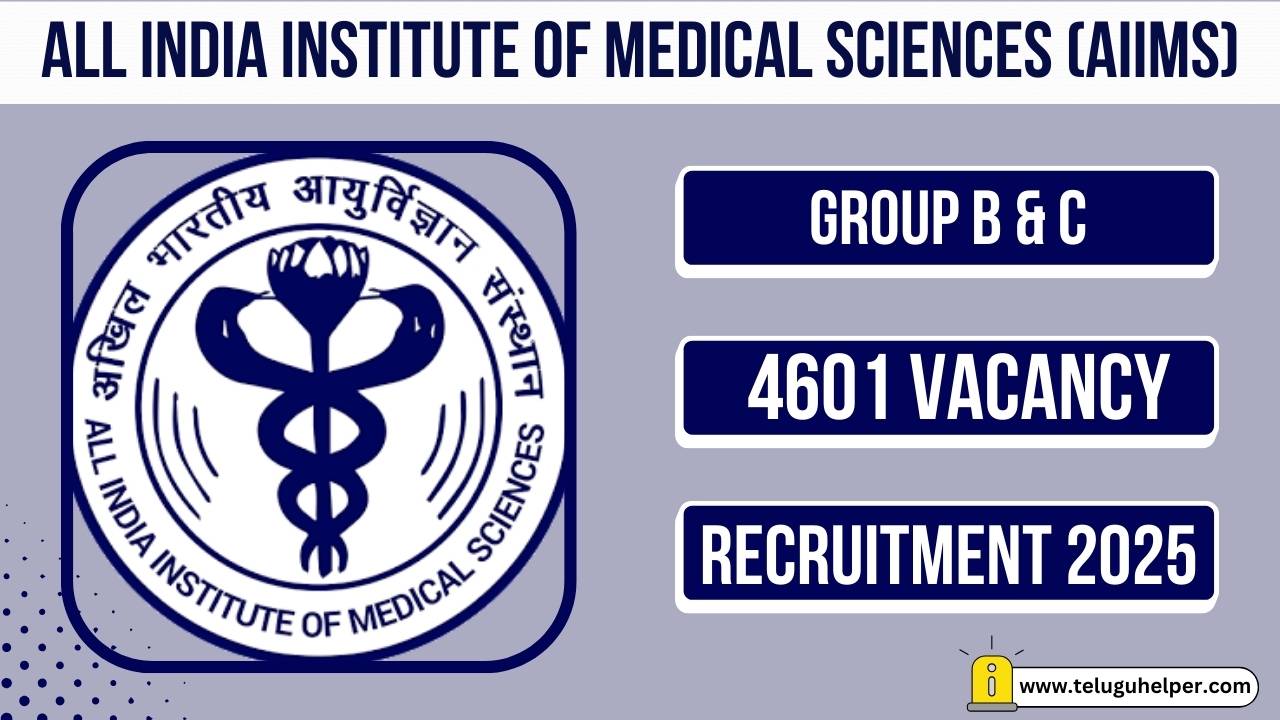 Aiims Cre Group B C Recruitment Apply Online For