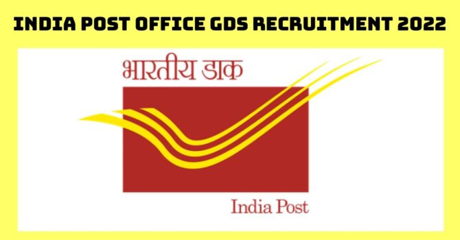 India Post Office GDS Recruitment 2022 - Apply Online For 38926 ...